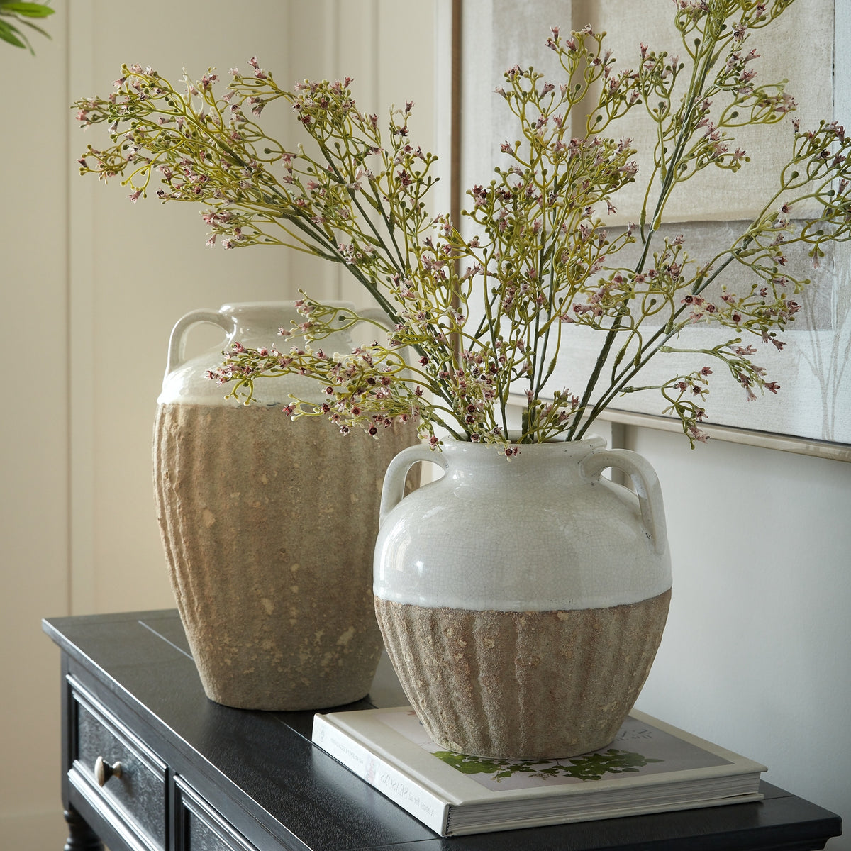 Thorne Medium Amphora Vase - WHITE