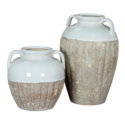 Thorne Large Amphora Vase - WHITE