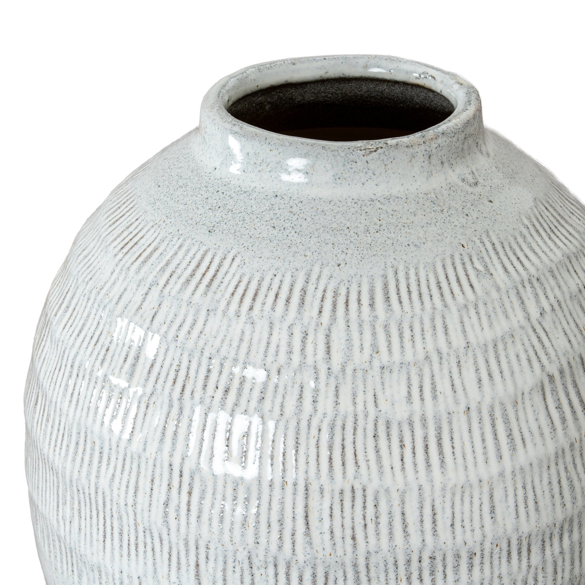 Kemi Medium Olpe Vase - WHITE