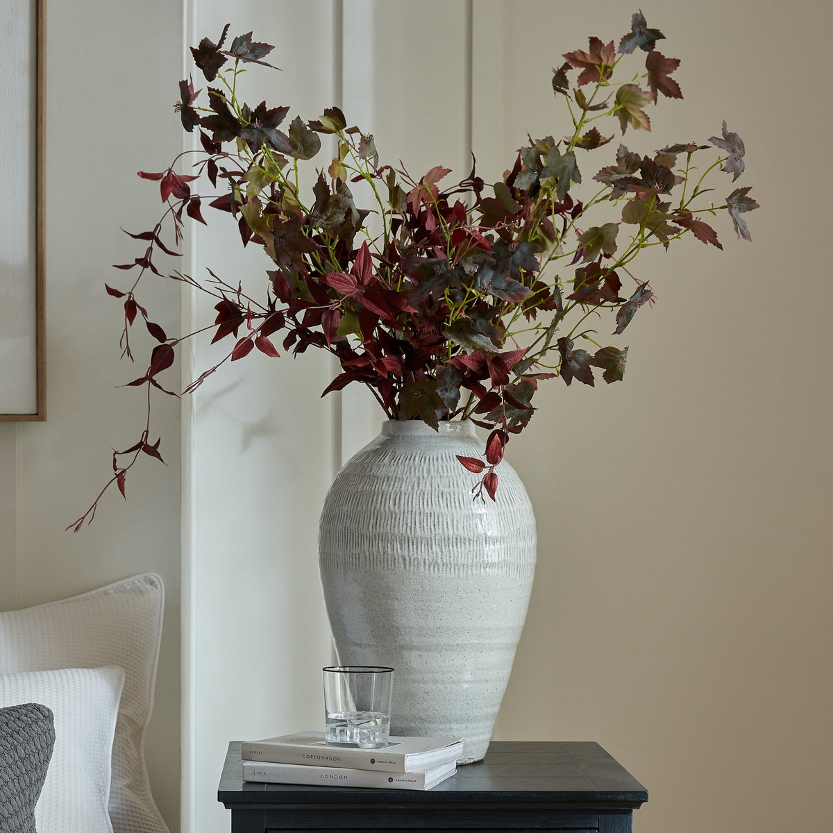 Kemi Medium Olpe Vase - WHITE