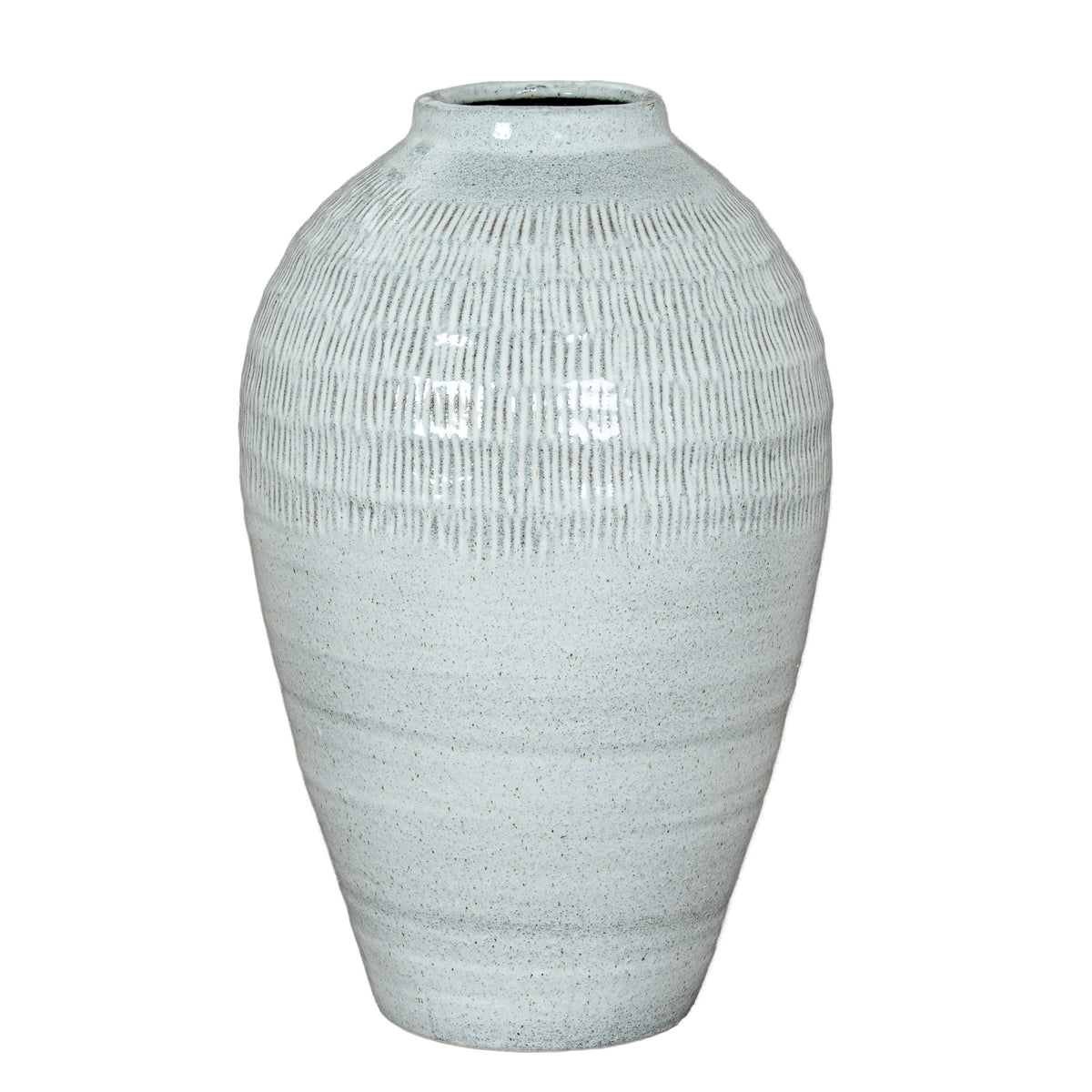 Kemi Medium Olpe Vase - WHITE