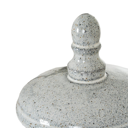 Sona Medium Hurricane Lantern With Lid - WHITE