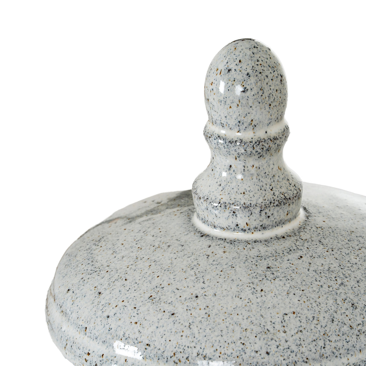 Sona Large Hurricane Lantern With Lid - WHITE