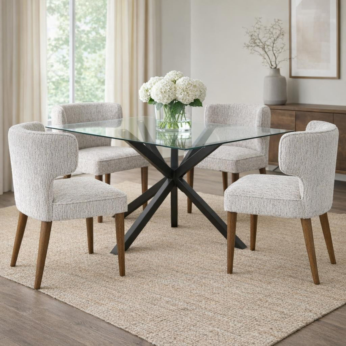 Avia Mist Dining Chair - GREY