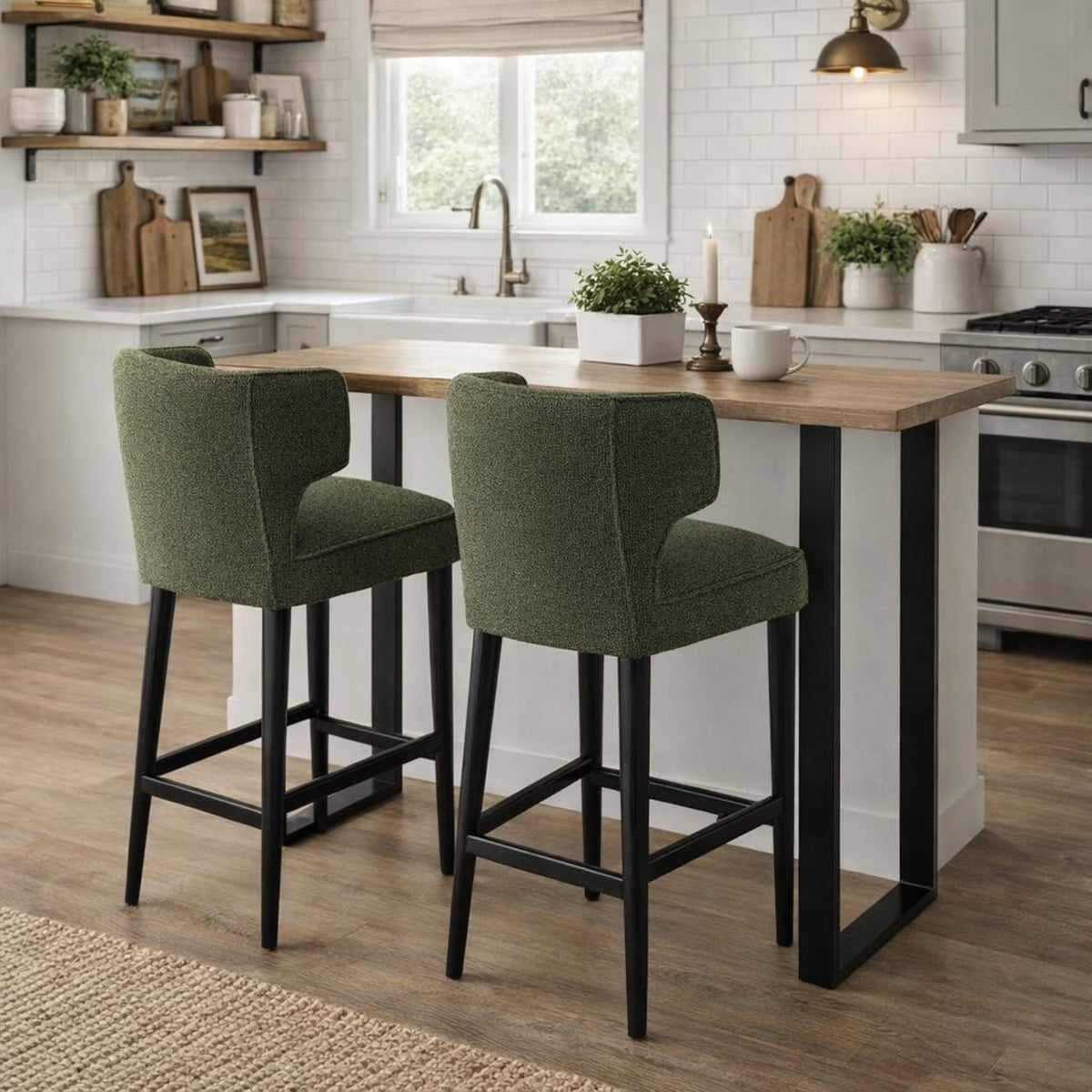 Avia Moss Barstool - GREEN