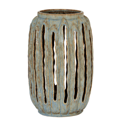 Capella Tall Lantern Candle Holder - GREY