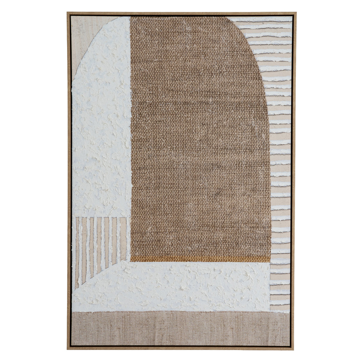 Petra Hand Painted Canvas In Frame - MULTI-COLOURED