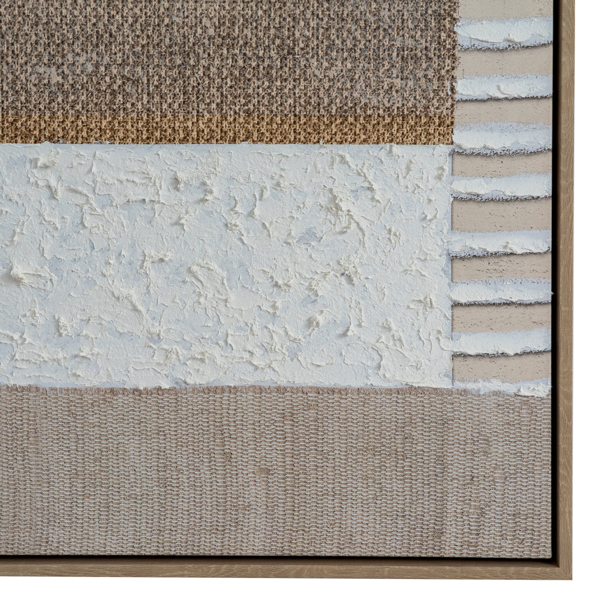 Petra Hand Painted Canvas In Frame - MULTI-COLOURED