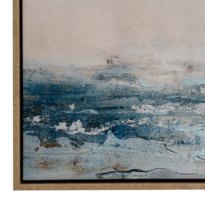 Stratos Hand Painted Canvas In Frame - MULTI-COLOURED