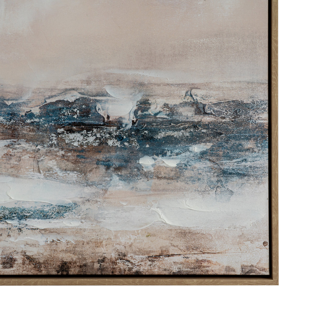 Veydra Hand Painted Canvas In Frame - MULTI-COLOURED