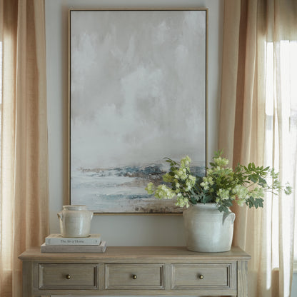 Veydra Hand Painted Canvas In Frame - MULTI-COLOURED