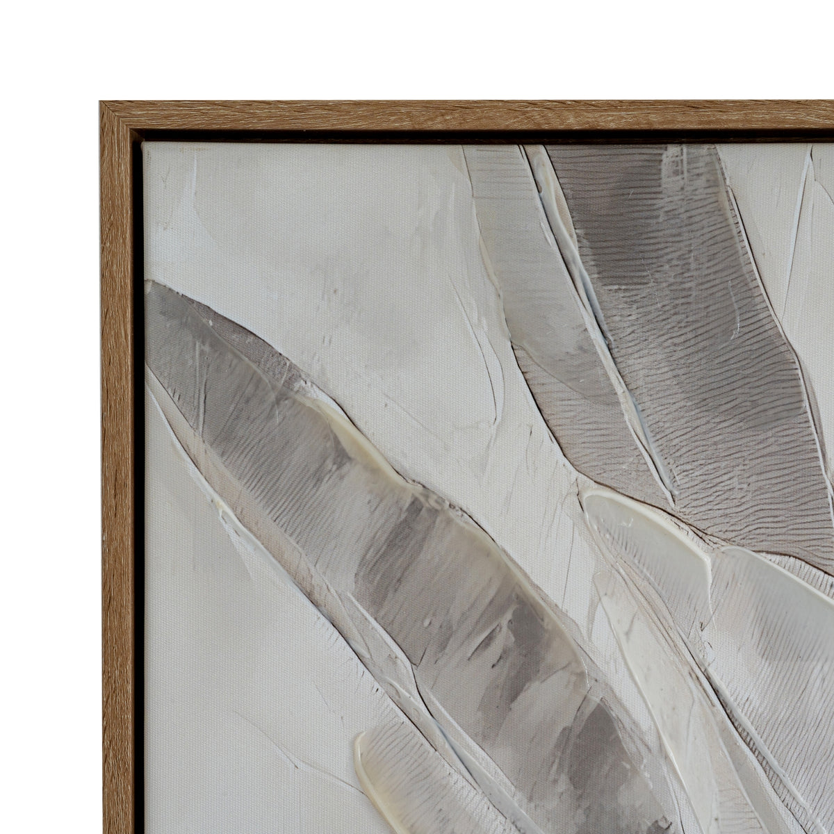 Folira Hand Painted Canvas In Frame - MULTI-COLOURED