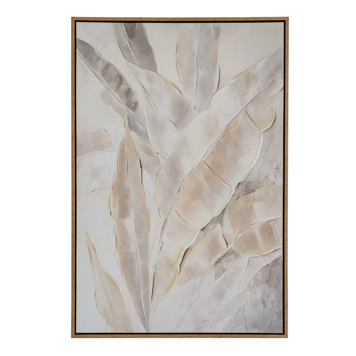 Folira Hand Painted Canvas In Frame - MULTI-COLOURED