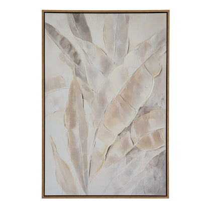 Folira Hand Painted Canvas In Frame - MULTI-COLOURED