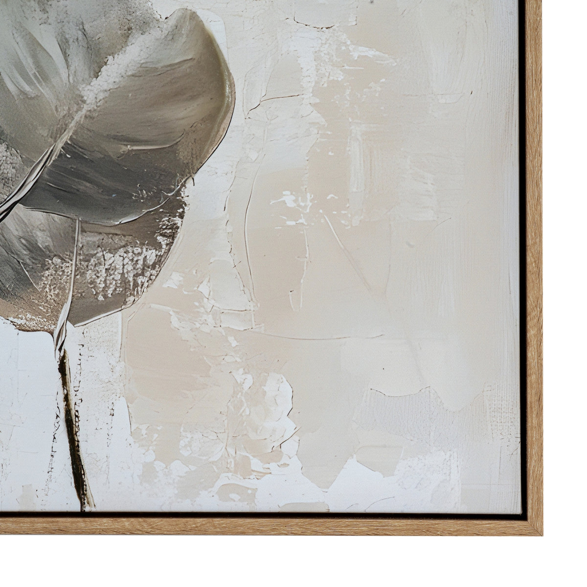 Silvra Hand Painted Canvas In Frame - MULTI-COLOURED