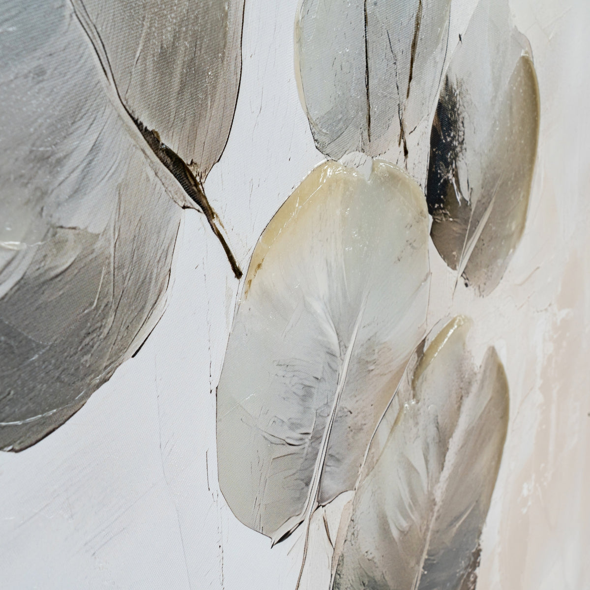 Silvra Hand Painted Canvas In Frame - MULTI-COLOURED