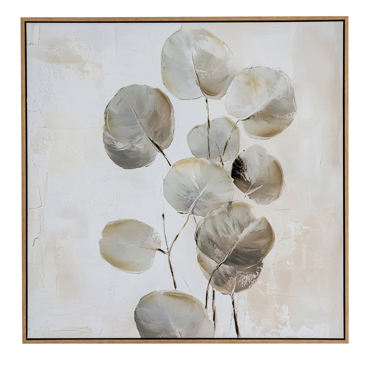 Silvra Hand Painted Canvas In Frame - MULTI-COLOURED