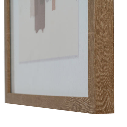 Tydis Art Mounted In Wooden Frame - MULTI-COLOURED