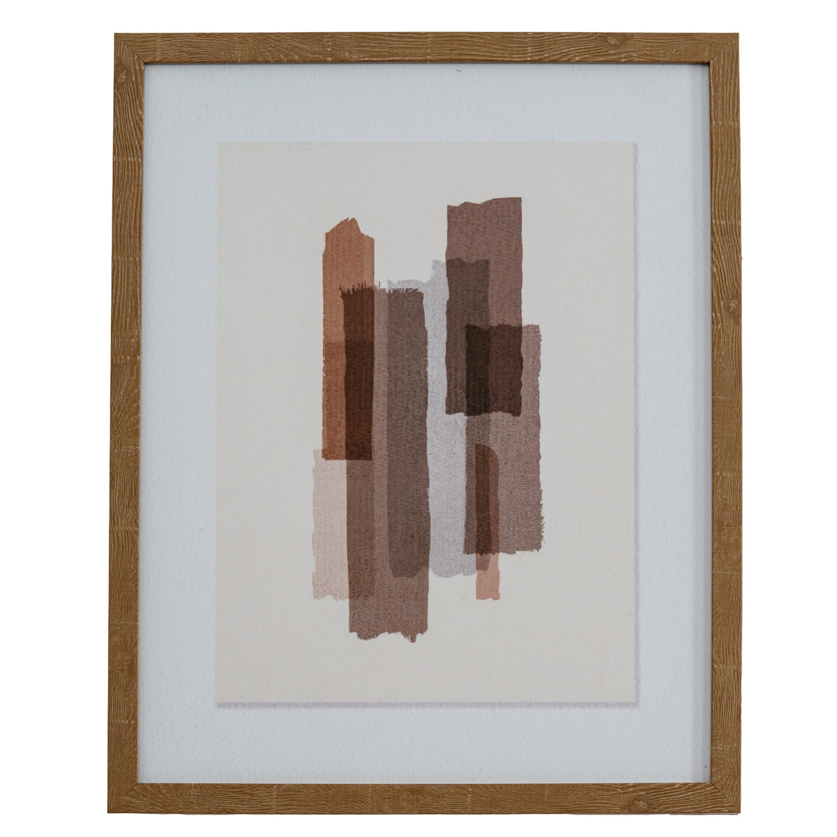 Tydis Art Mounted In Wooden Frame - MULTI-COLOURED