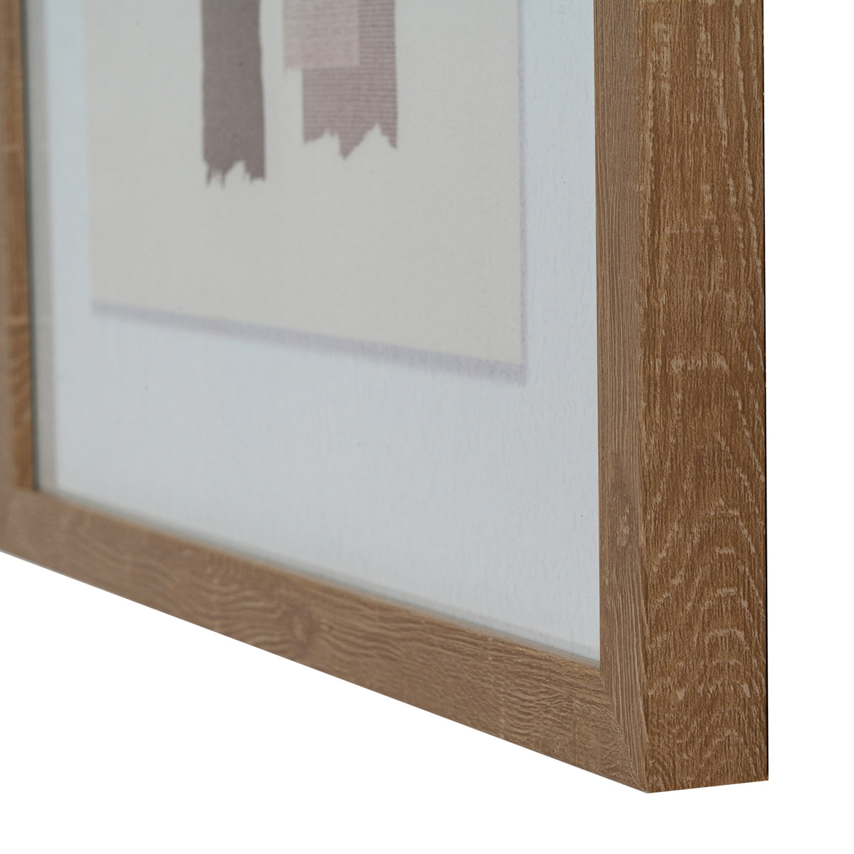 Terran Art Mounted In Wooden Frame - MULTI-COLOURED