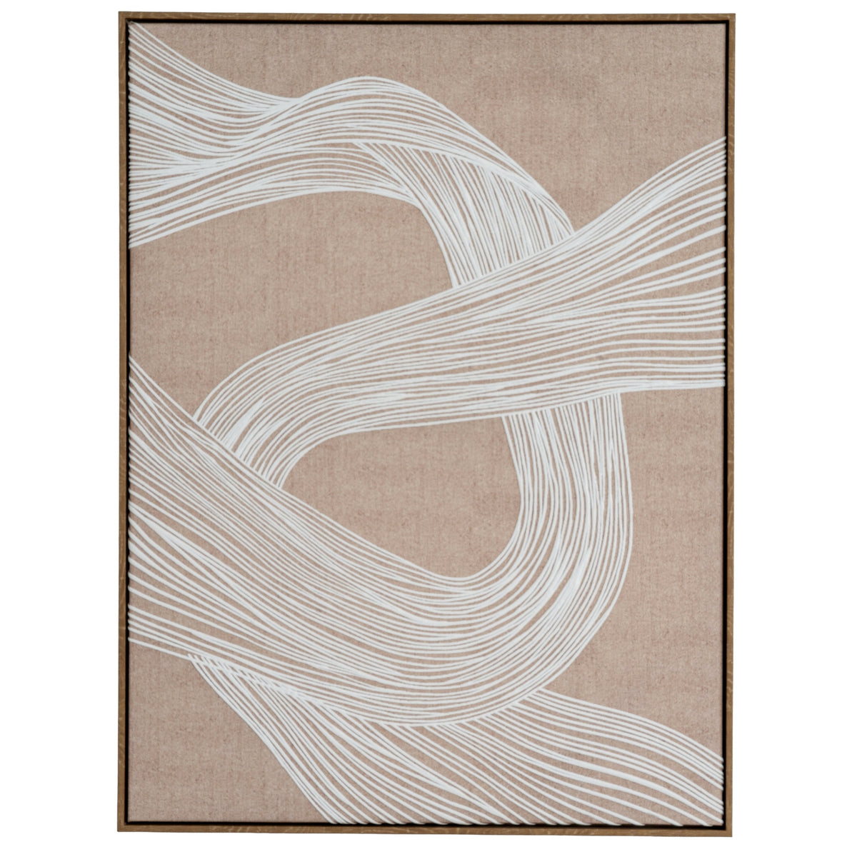 Clayre Line Art In Frame - BROWN