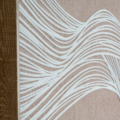 Clayre Line Art In Frame - BROWN