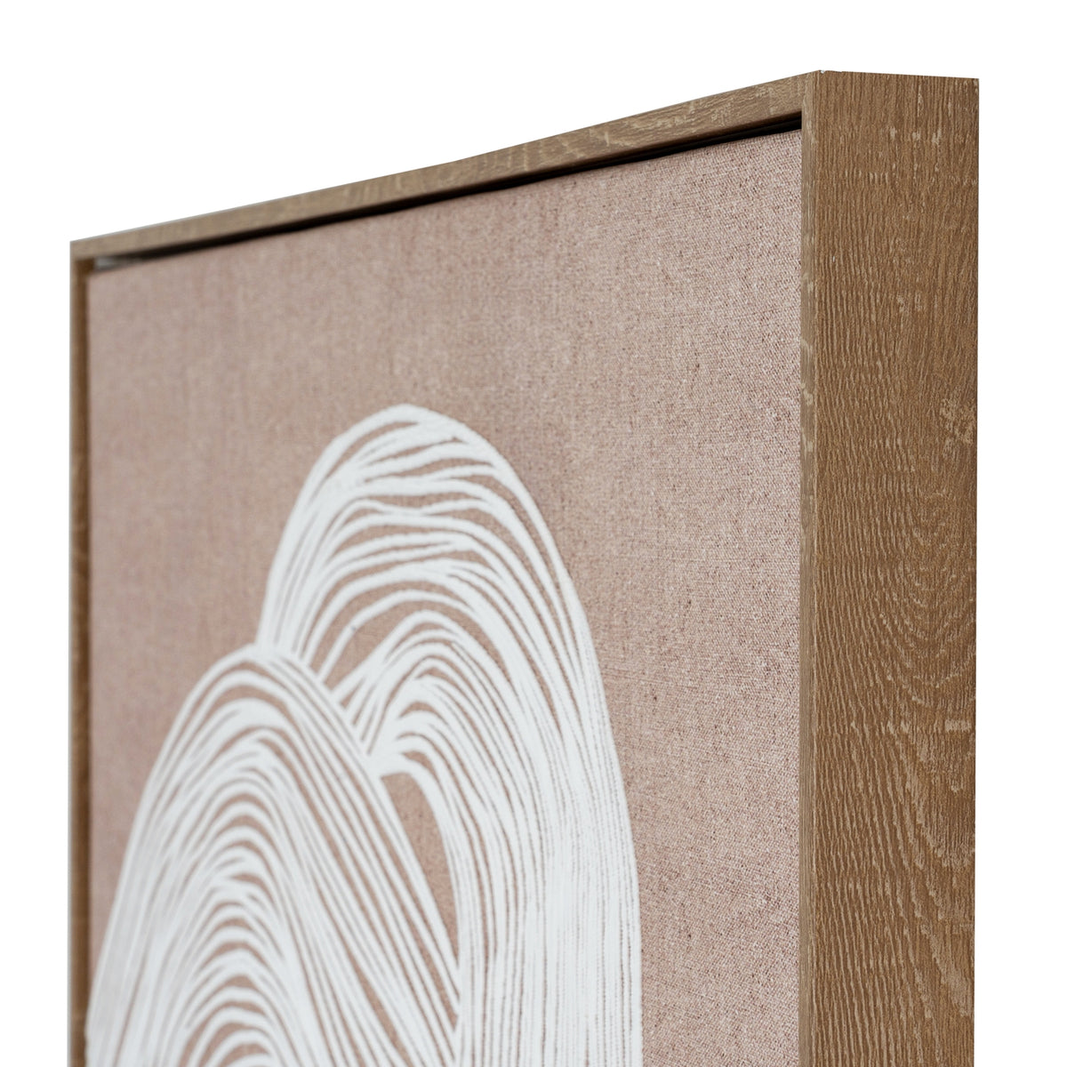 Lunora Line Art In Frame - BROWN