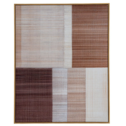 Umbora Hand Painted Canvas In Frame - MULTI-COLOURED