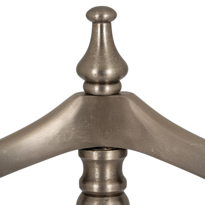 Antiqued Silver Valet Stand
