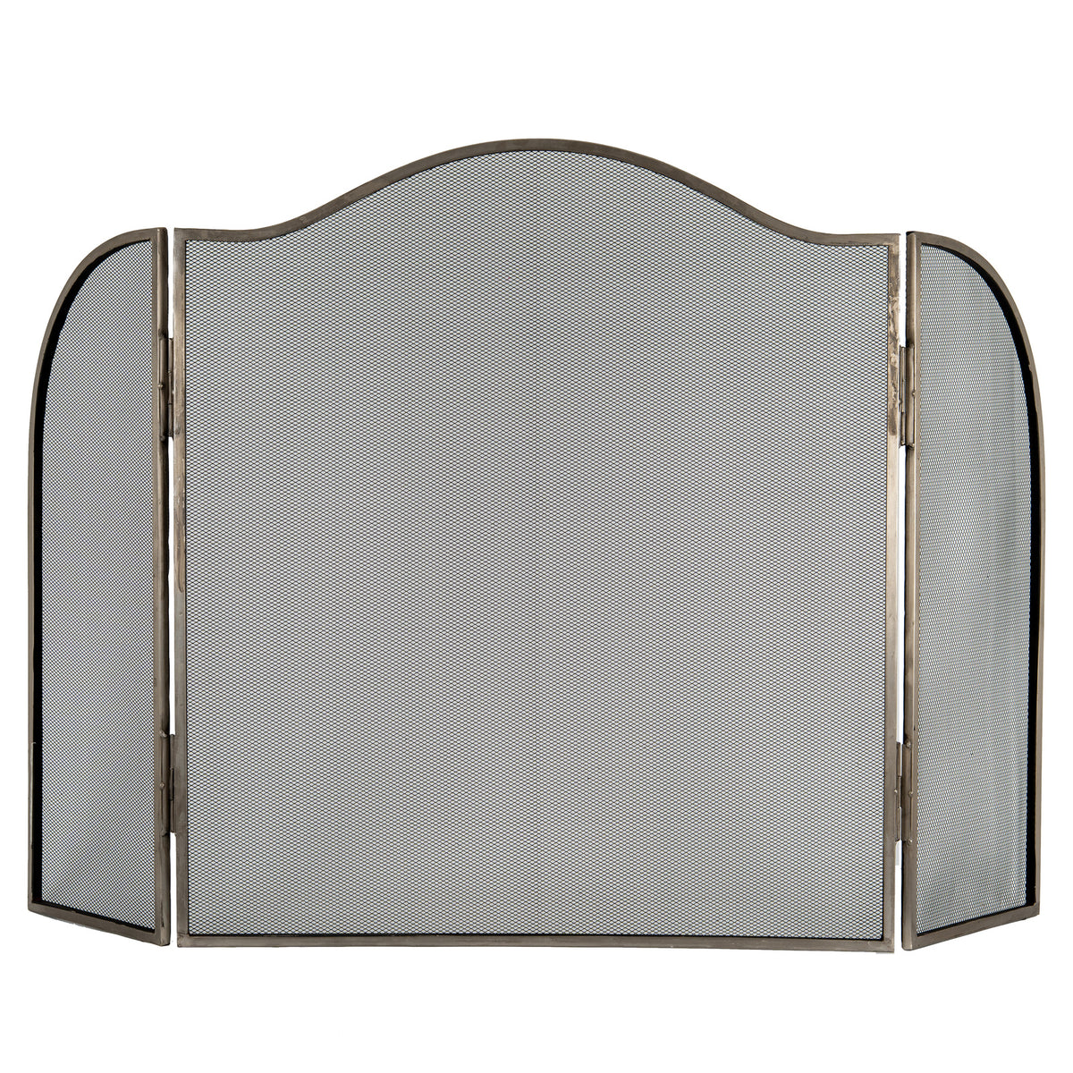 Antiqued Silver Large Fire Screen