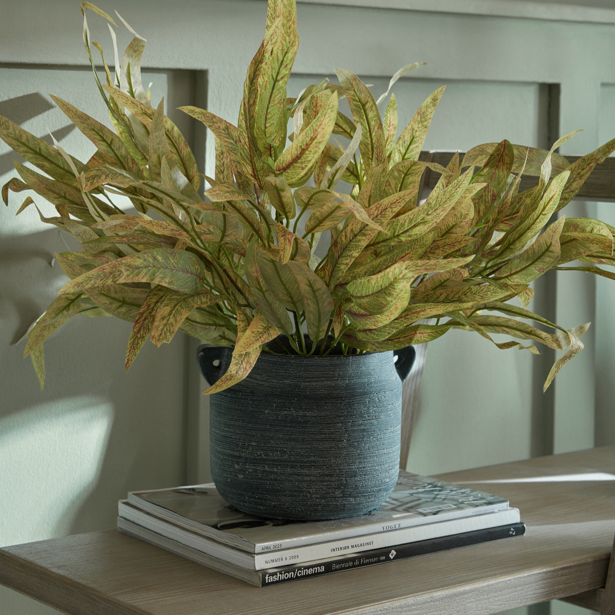 Variegated Long Leaf Eucalyptus Spray - GREEN