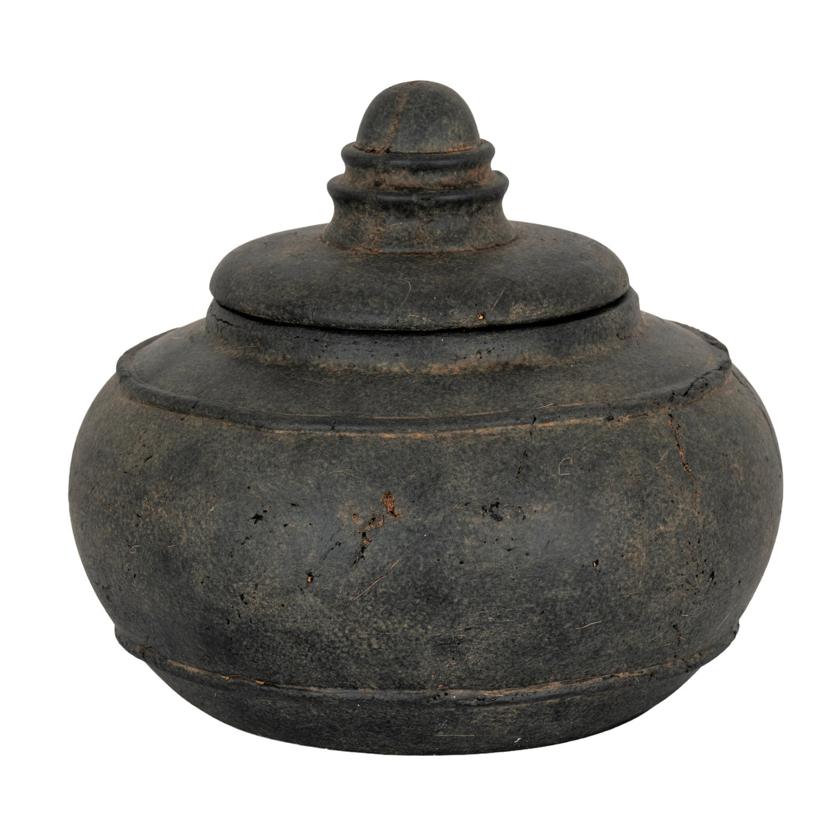 Dusk Large Pot With Lid - BLACK