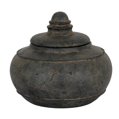Dusk Large Pot With Lid - BLACK