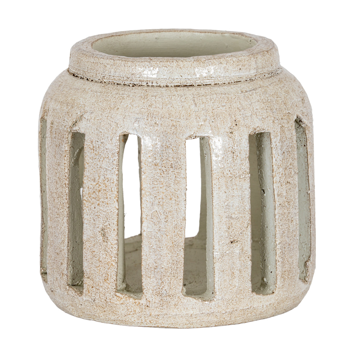 Tarn Collection Medium Candle Holder - WHITE