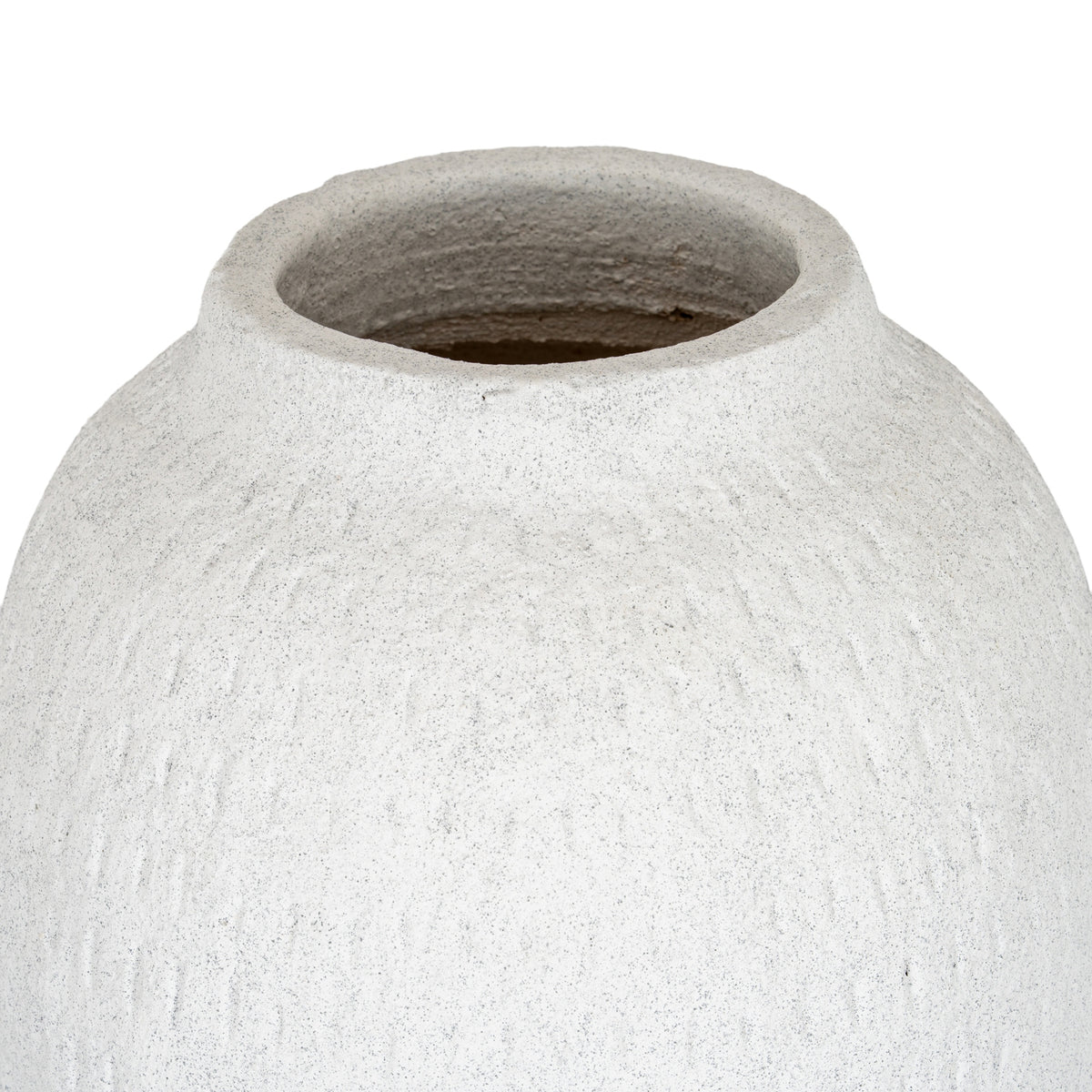 Ashen Large Tall Vase - WHITE