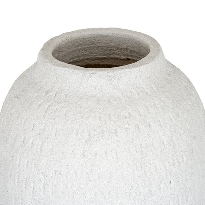 Ashen Large Tall Vase - WHITE