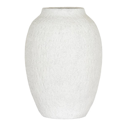 Ashen Large Tall Vase - WHITE