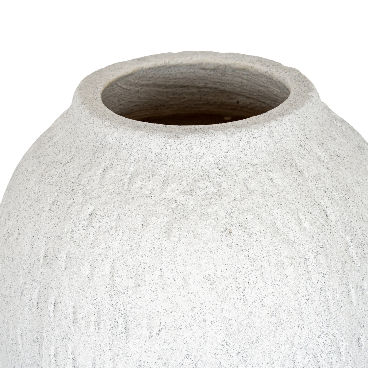 Ashen Medium Tall Vase - WHITE