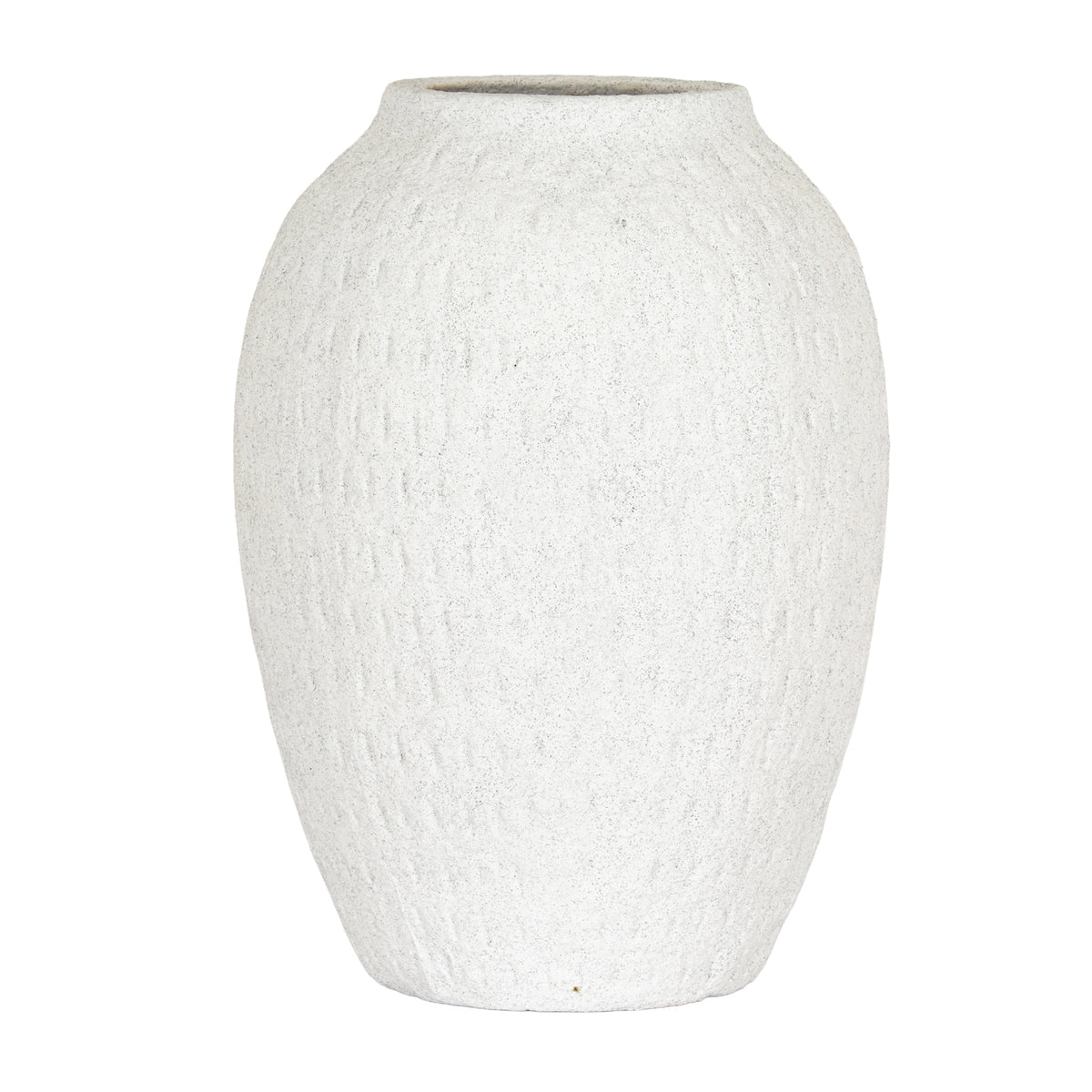 Ashen Medium Tall Vase - WHITE
