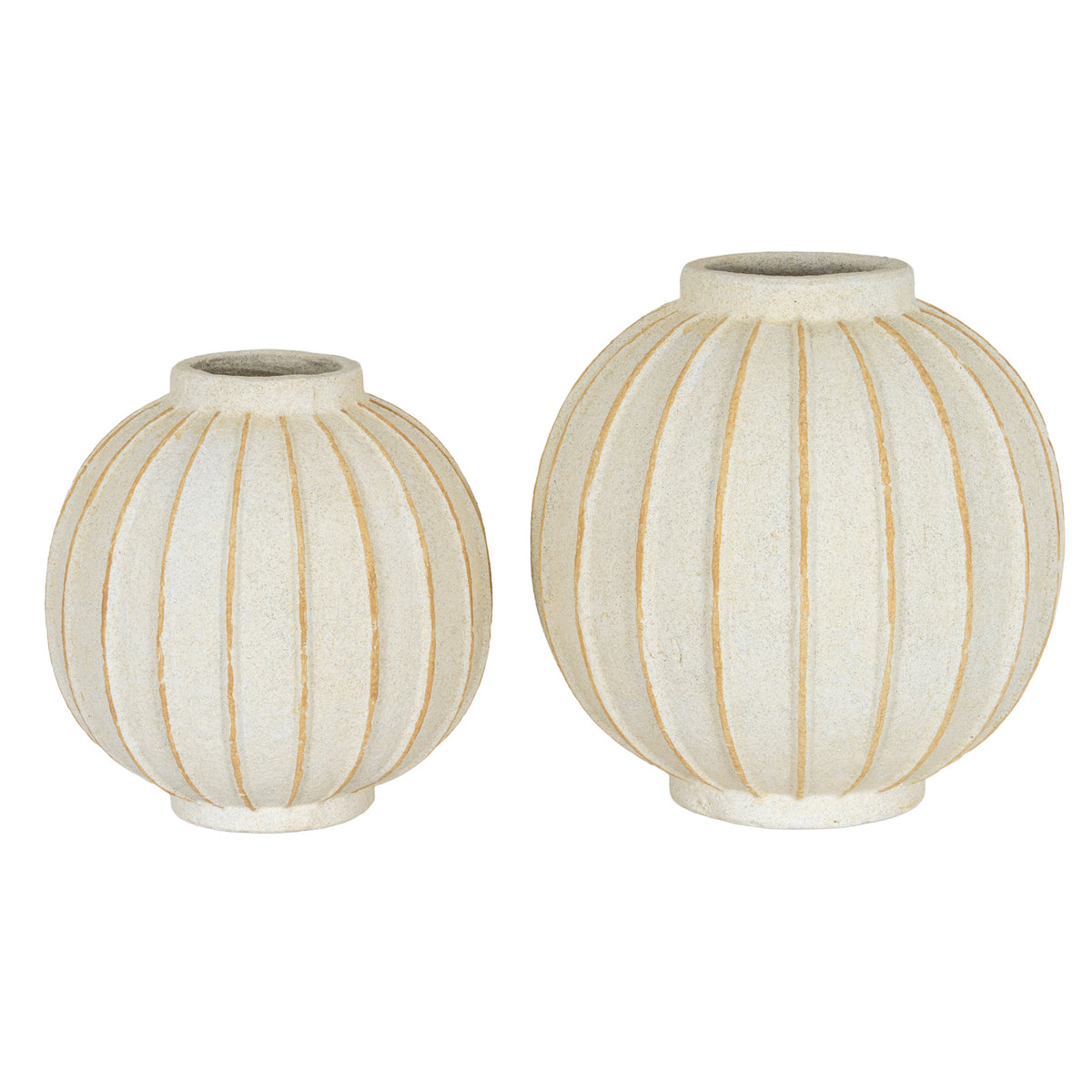 Grove Globe Vase - WHITE