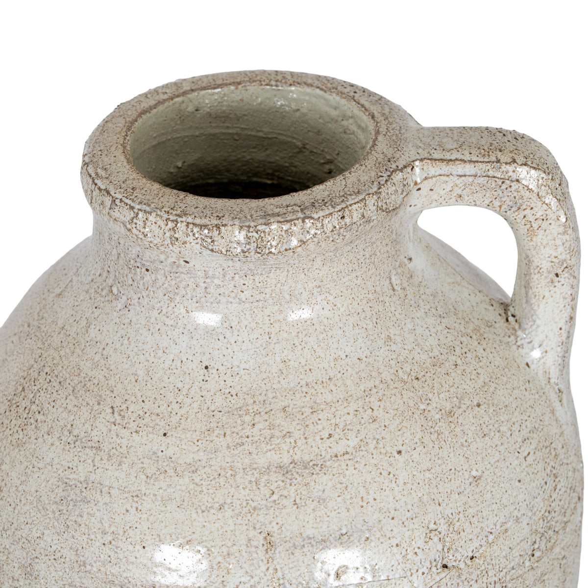 Tarn Collection Large Jug With Handle - WHITE