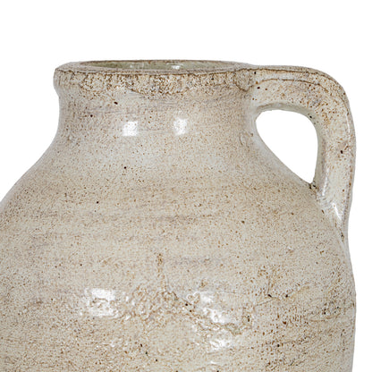 Tarn Collection Large Jug With Handle - WHITE