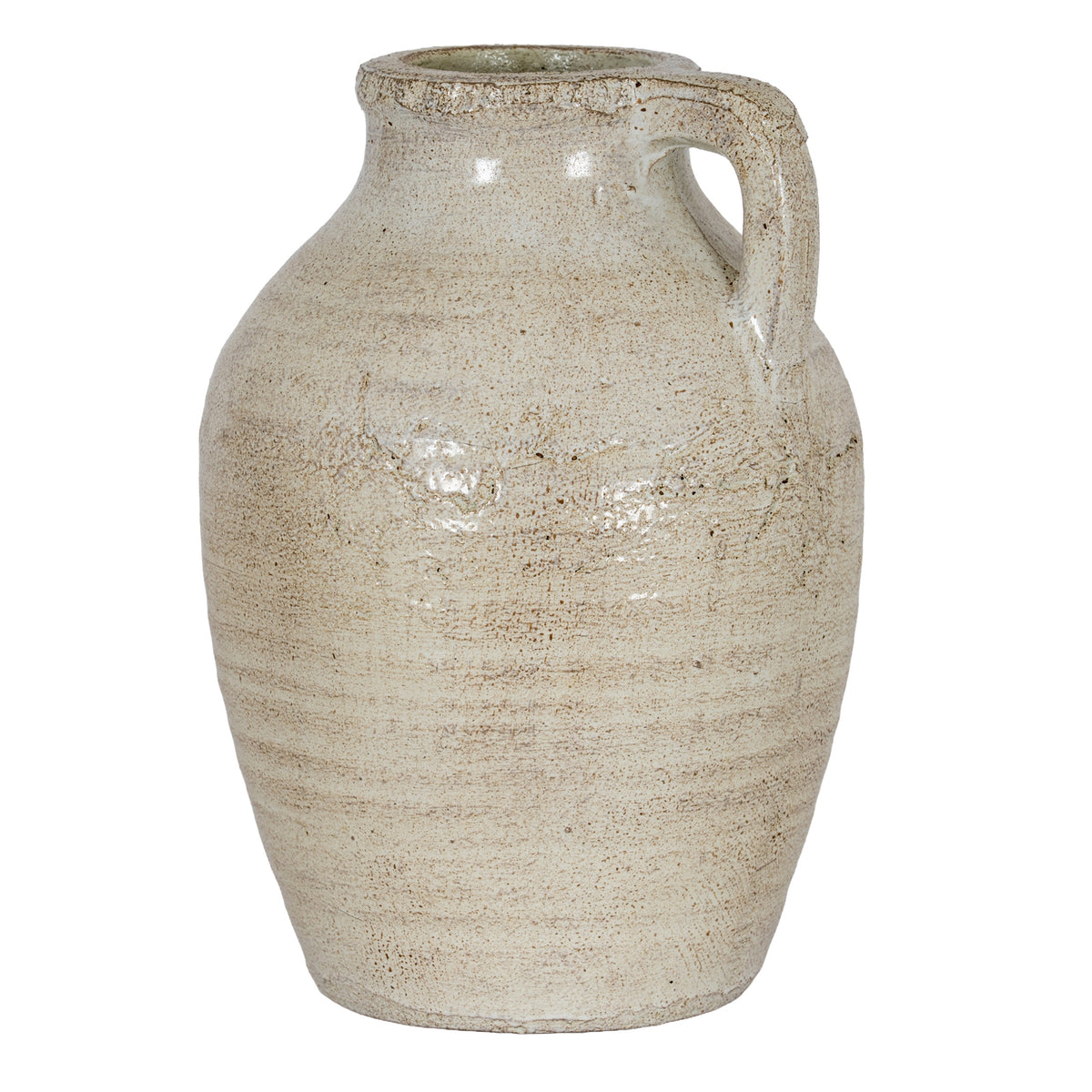 Tarn Collection Large Jug With Handle - WHITE