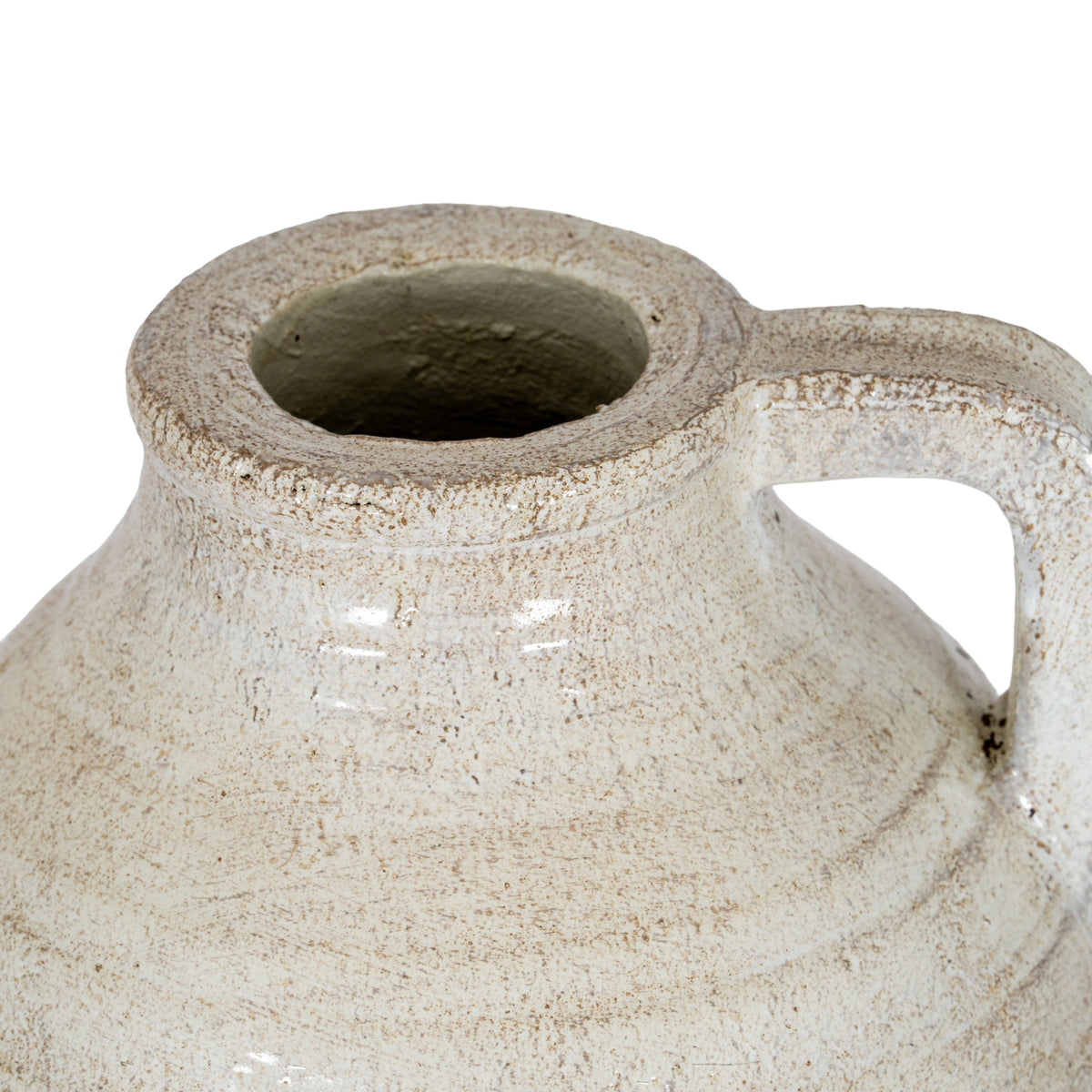 Tarn Collection Medium Jug With Handle - WHITE