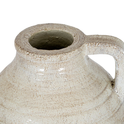 Tarn Collection Medium Jug With Handle - WHITE