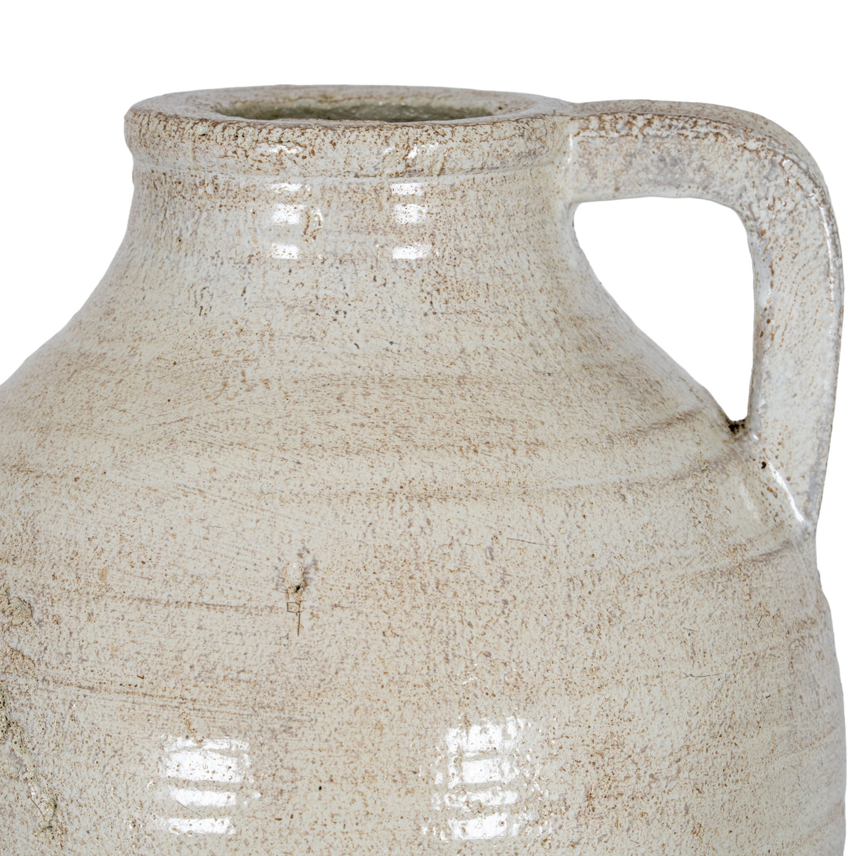 Tarn Collection Medium Jug With Handle - WHITE