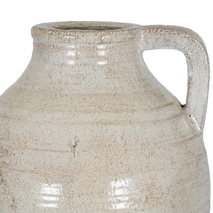 Tarn Collection Medium Jug With Handle - WHITE