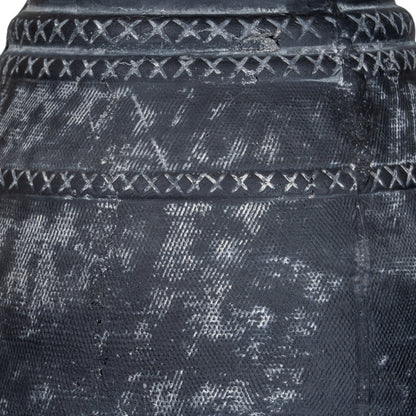 Etched Collection Tall Vase - BLACK