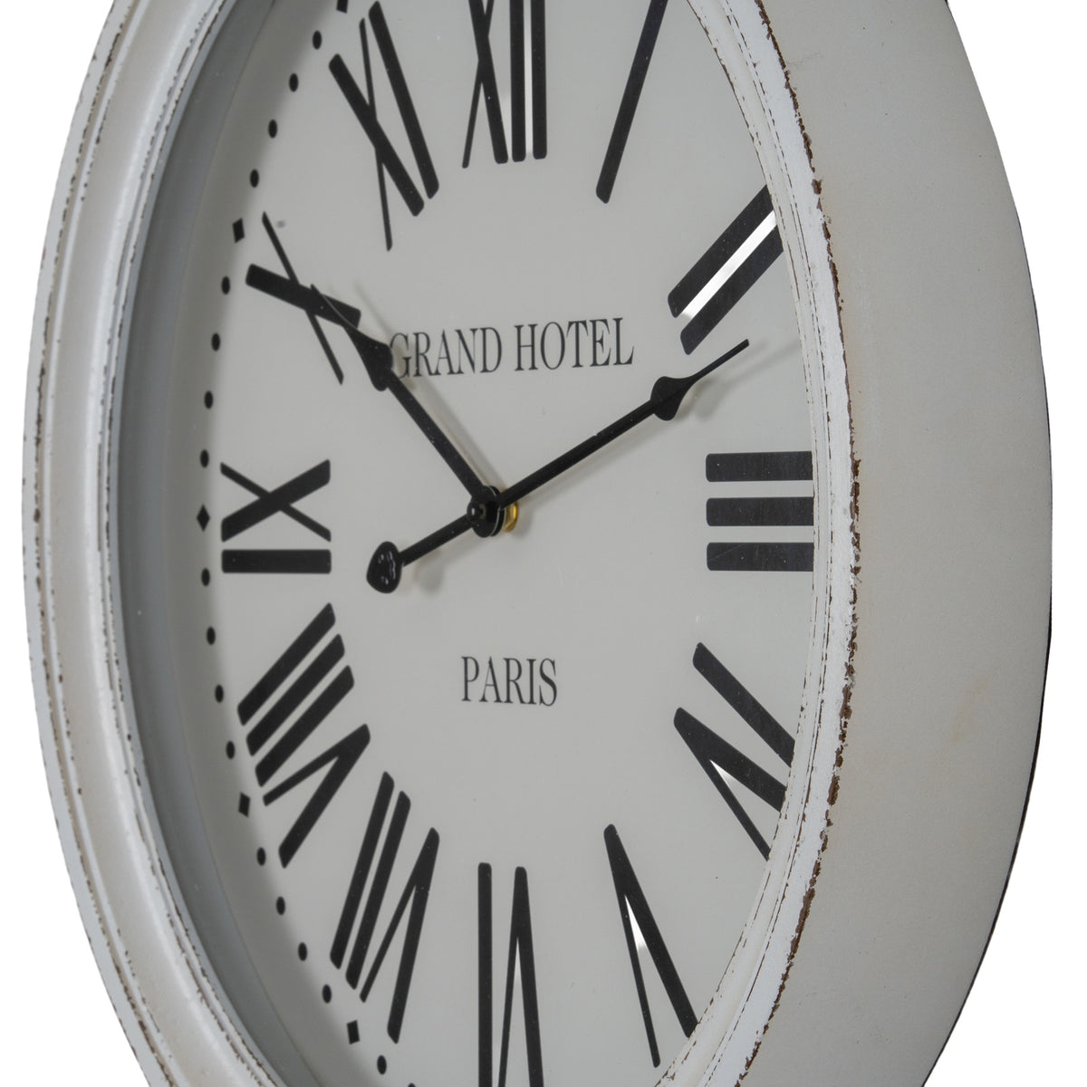 Hotel Paris White Clock With Glass