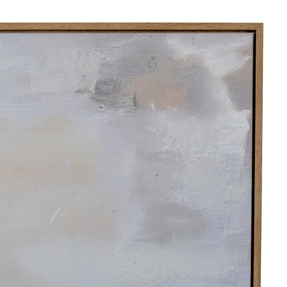 Hillside View Hand Painted Canvas in Frame - MULTI-COLOURED